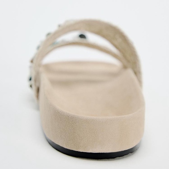 ZARA FLAT STRAPPY SANDALS - Picture 6 of 9